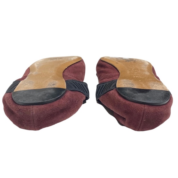 Marni ♔ Mary Jane Ballet Flats ♔ Lavender Suede + Black Crystal Embellishment ♔ - Picture 11 of 16